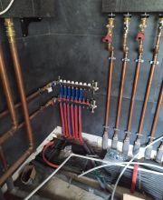 Монтаж газовой системы отопления на основе внутрипольных конвекторов